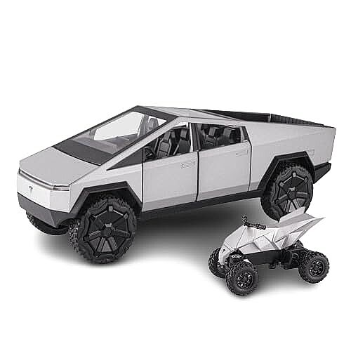 Tesla Cyber ​​Truck Pull Back Die Cast Car Cz146A - 1
