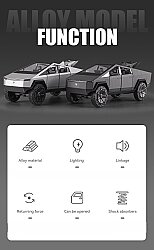 Tesla Cyber ​​Truck Pull Back Die Cast Car Cz146A - 9