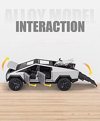 Tesla Cyber ​​Truck Pull Back Die Cast Car Cz146A - 4