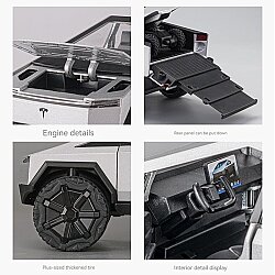 Tesla Cyber ​​Truck Pull Back Die Cast Car Cz146A - 7
