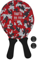 Tmf Beach Tennis Camo Red 74321 - That's My Fun
