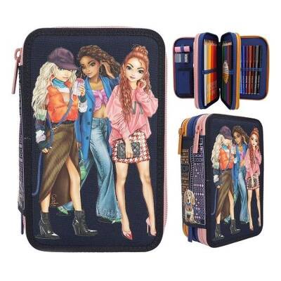 Top Model 3-Layer Filled Pencil Case City Girls 412560 - 1