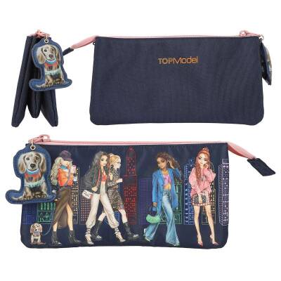 Top Model 3 Pocket Pencil Case City Girls 412562 - 1