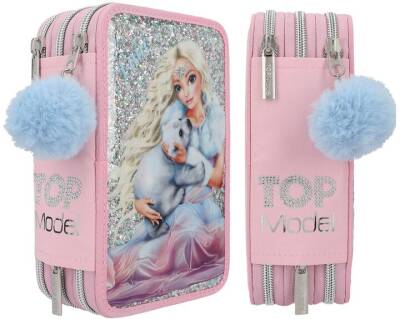 Top Model 3 Pocketed Pencil Case Ice World 411755 - 2
