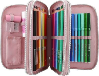 Top Model 3-Tier Full Pencil Case With Cat Design 411754 - 3