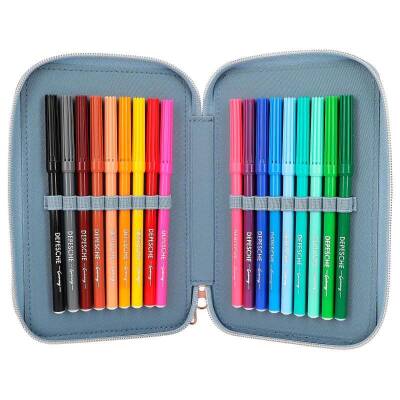 Top Model 3-Tier Full Pencil Case With Dog Design 412561 - 2