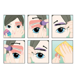 Top Model Eyebrow Set, Purple 2155703002 - 2