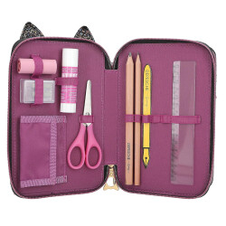 Top Model Triple Pencil Case Leo Rebel Kitty 413020 - 3