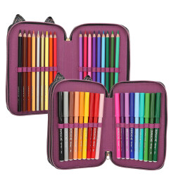Top Model Triple Pencil Case Leo Rebel Kitty 413020 - 4