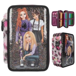 Top Model Triple Pencil Case Rebel Kitty 413017 - 1