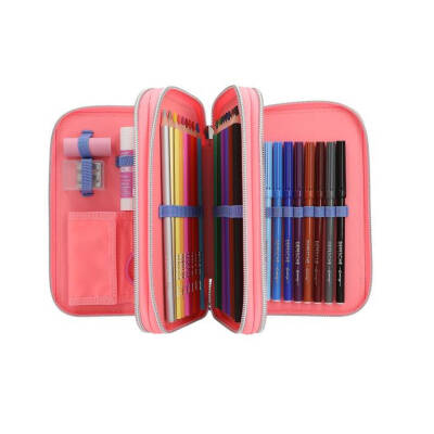 Topmodel 3-Layer Filled Pencil Case With Heart Sequins 412950 - 3