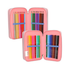 Topmodel 3-Layer Filled Pencil Case With Heart Sequins 412950 - 4