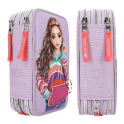 Topmodel 3-Layer Pencil Case With Telephone Figure And Filling 412842 - 2