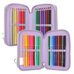 Topmodel 3-Layer Pencil Case With Telephone Figure And Filling 412842 - 4
