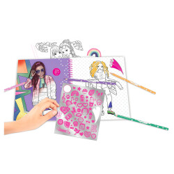 Topmodel Heart Sequin Cover Coloring Book 412977 - 3