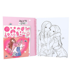 Topmodel Heart Sequin Cover Coloring Book 412977 - 2