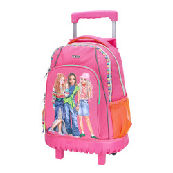 Topmodel Pink Wheeled School Bag 412914 - 2