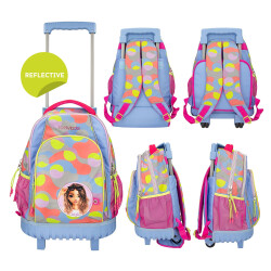 Topmodel Reflective Wheeled School Bag 412770 - 3
