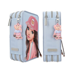 Topmodel Team Teddy 3-Tier Blue Filled Pencil Case 413010 - 3
