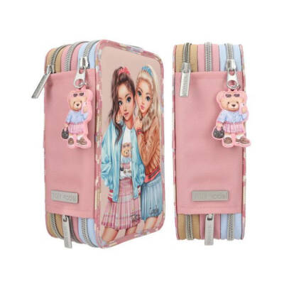 Topmodel Team Teddy 3-Tier Rose Pink Filled Pencil Case 413009 - 5