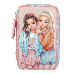 Topmodel Team Teddy 3-Tier Rose Pink Filled Pencil Case 413009 - 2