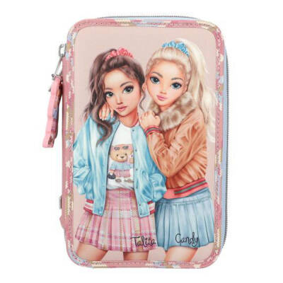 Topmodel Team Teddy 3-Tier Rose Pink Filled Pencil Case 413009 - 2