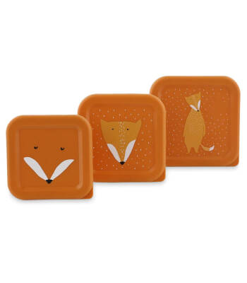 Trixie 05-201 Lunch Box Set Of 3 - Mr. Fox - 1
