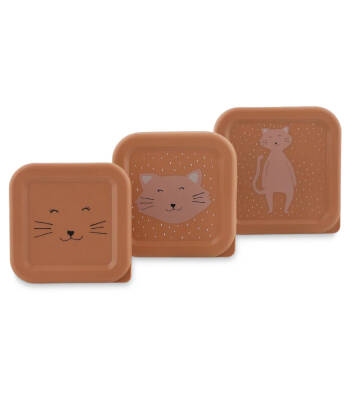 Trixie 05-201 Lunch Box Set Of 3 - Mrs. Cat - 1
