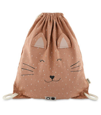Trixie 19-222 Drawstring Sports Backpack - Mrs. Cat - 1