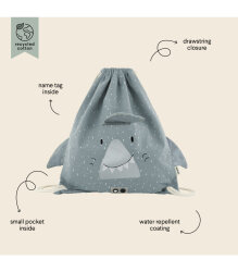 Trixie 19-225 Drawstring Sports Backpack - Mr. Shark - 2