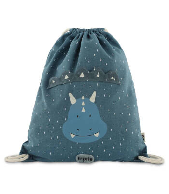 Trixie 19-228 Drawstring Sports Backpack - Mr. Triceratops - 1