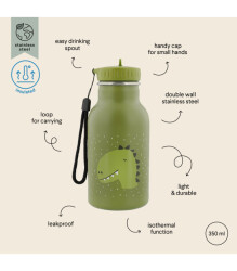Trixie 56-201 | Stainless Steel Thermos Bottle 350Ml - Mr. Dino - 3