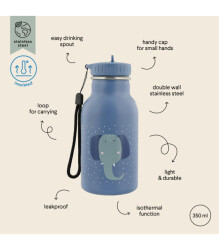 Trixie 56-214 | Stainless Steel Thermos Bottle 350Ml - Mrs Elephant - 3