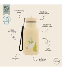Trixie 56-224 | Stainless Steel Thermos Bottle 350Ml - Mrs Unicorn - 3