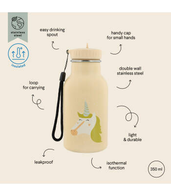 Trixie 56-224 | Stainless Steel Thermos Bottle 350Ml - Mrs Unicorn - 3