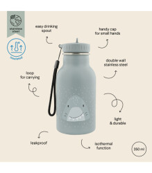Trixie 56-225 | Stainless Steel Thermos Bottle 350Ml - Mr Shark - 3
