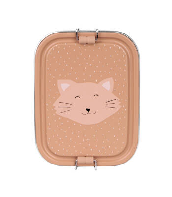 Trixie 59-210 Clip-On Metal Lunch Box Small - Mrs. Cat - 1