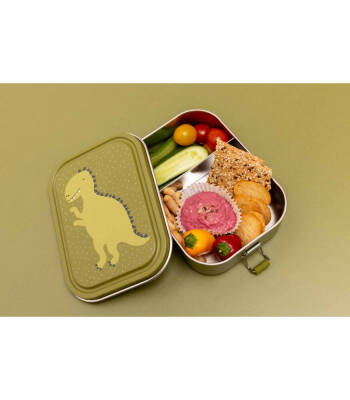 Trixie 60-201 Clip-On Metal Lunch Box, Large - Mr. Dino - 3