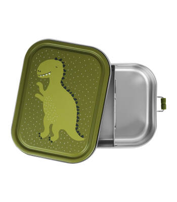 Trixie 60-201 Clip-On Metal Lunch Box, Large - Mr. Dino - 1