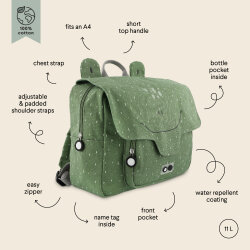 Trixie 91-221 | Satchel Kids School Backpack - Mr. Frog - 2