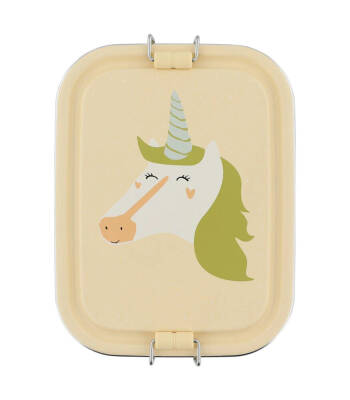 Trixie Clip-On Metal Lunch Box Small - Mrs.Unicorn 59-210 - 1