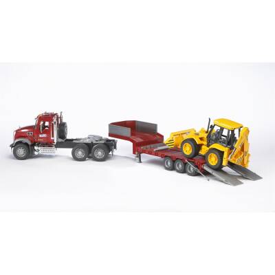 Truck Carrying Bruder Mack Granite Jcb, Br02813 - 2