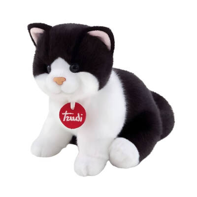 Trudi Kitten Brad Black & White Plush Tud21040 - 1