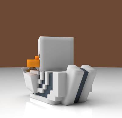 Tubbz Minecraft Skeleton Boxed Lisanslı Cosplay Ördek Collectible Figür - 3