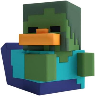 Tubbz Minecraft Zombie Boxed Lisanslı Cosplay Ördek Collectible Figür - 1