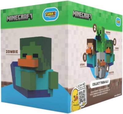 Tubbz Minecraft Zombie Boxed Lisanslı Cosplay Ördek Collectible Figür - 4