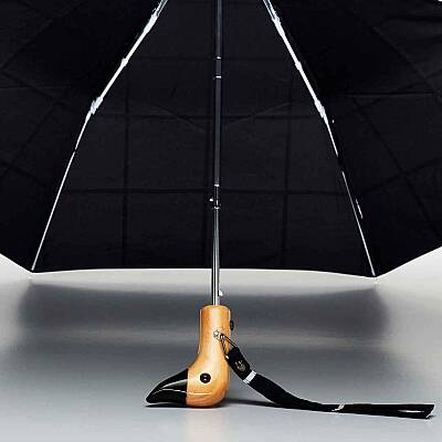 Umbrella Original Duckhead Duck Kompakt Şemsiye Black Grid-CP005 - 4