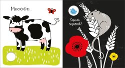 Usborne - Baby's Black And White Books Farm - 3