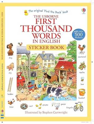 Usborne - First 1000 Words English Sticker Book - 1