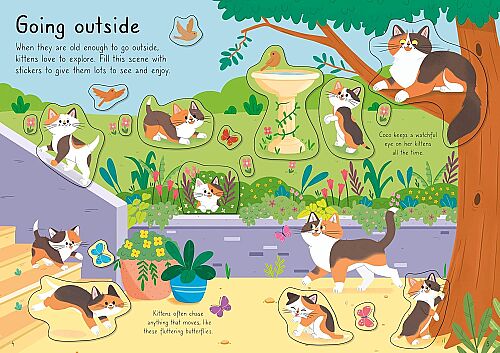 Usborne - Little First Stickers Cats And Kittens - 2